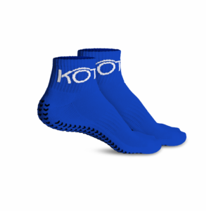 Calcetín antideslizante - Media caña - Azul