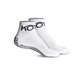 Calcetín antideslizante - Media caña - Blanco