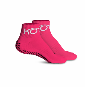 Calcetín antideslizante - Media caña - Fucsia